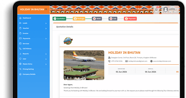 Tour Quotation Builder